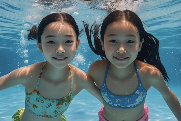 kids in pool